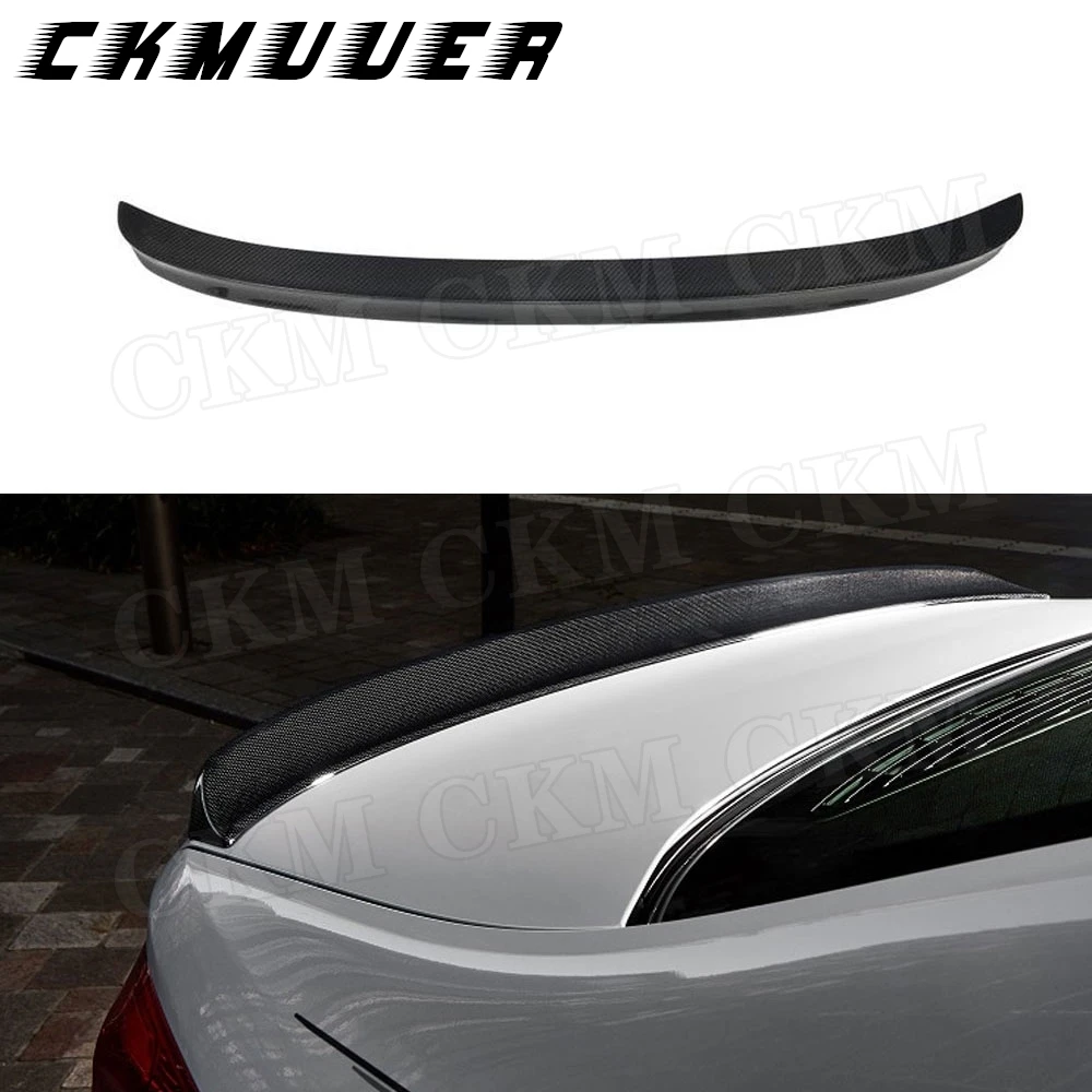 

CKMUUER for BMW 5 Series G30 F90 M5 Sedan 2017 -2019 3D Style Dry Carbon Fiber Rear Spoiler Duck Wings Spoiler Car Styling FRP