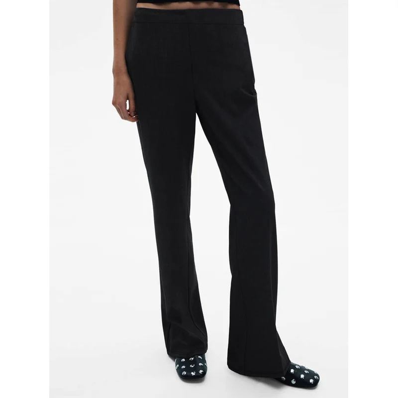   2025 Pantaloni dritti slim moderni casual da donna Elastico in vita Comodo pantaloni da festa neri dimagranti