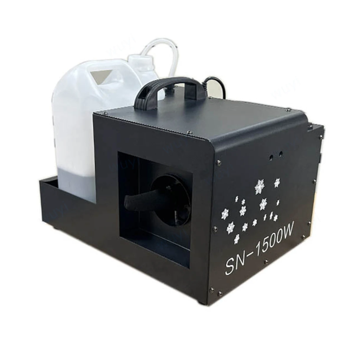 1500W Snow Maker with Dmx512 Wired Remote Control For Party Stage Theater Props Simulation Snowflake Spray Making Machine