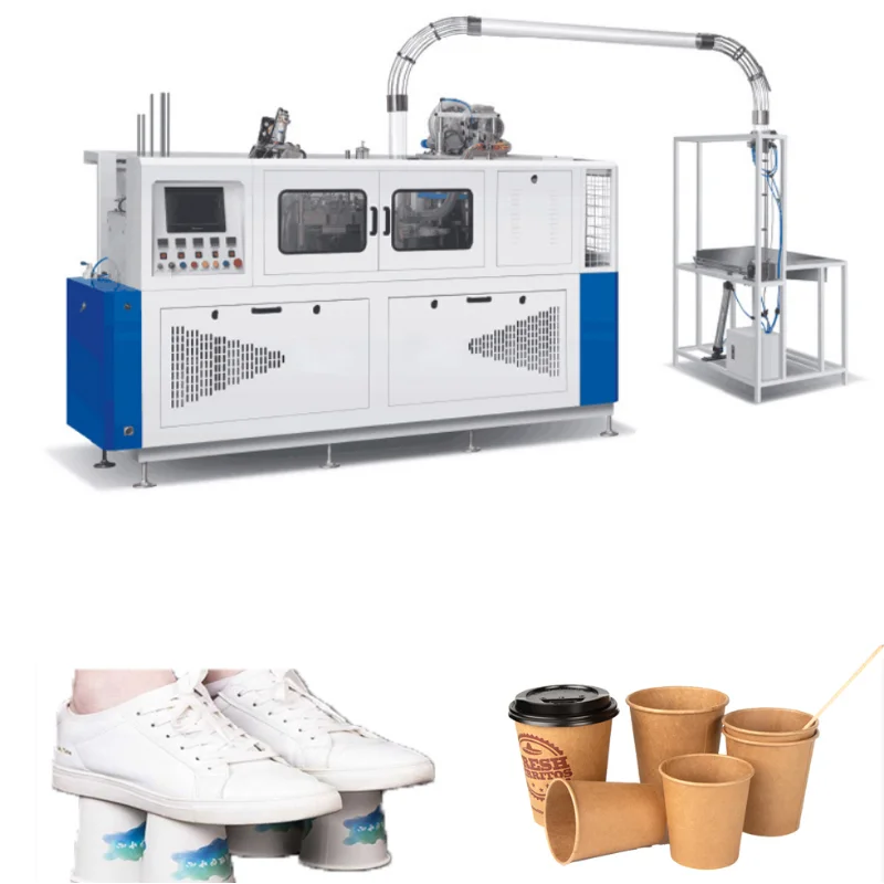 YG Small Drinks Coffee Paper Cup Machine Manufacturer PLC Control Automatic High Speed Paper Cup Making Machine Sale For Dubai