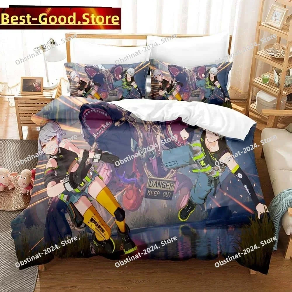 3D Printing Game Tower of Fantasy Anime Bedding Set Single Twin Full Queen King Size Bed Set Adult Kid Bedroom Duvetcover Sets