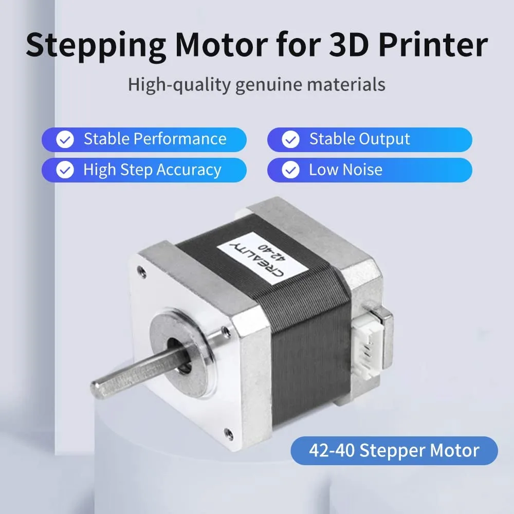 Creality Original 42-40 Stepper Motor X/Y/Z-Axis Stepping Motor with Gear,2 Phase 1A 1.8 Degree 0.4N. M for Ender-3 Max/CR-6 SE 3