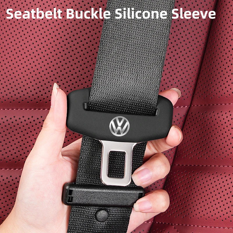 Car Seatbelt Buckle Cover Silicone Anti-scratch Protector Safety Belt Buckle Guard For VW Scirocco Jetta Beetle Golf Polo Touran