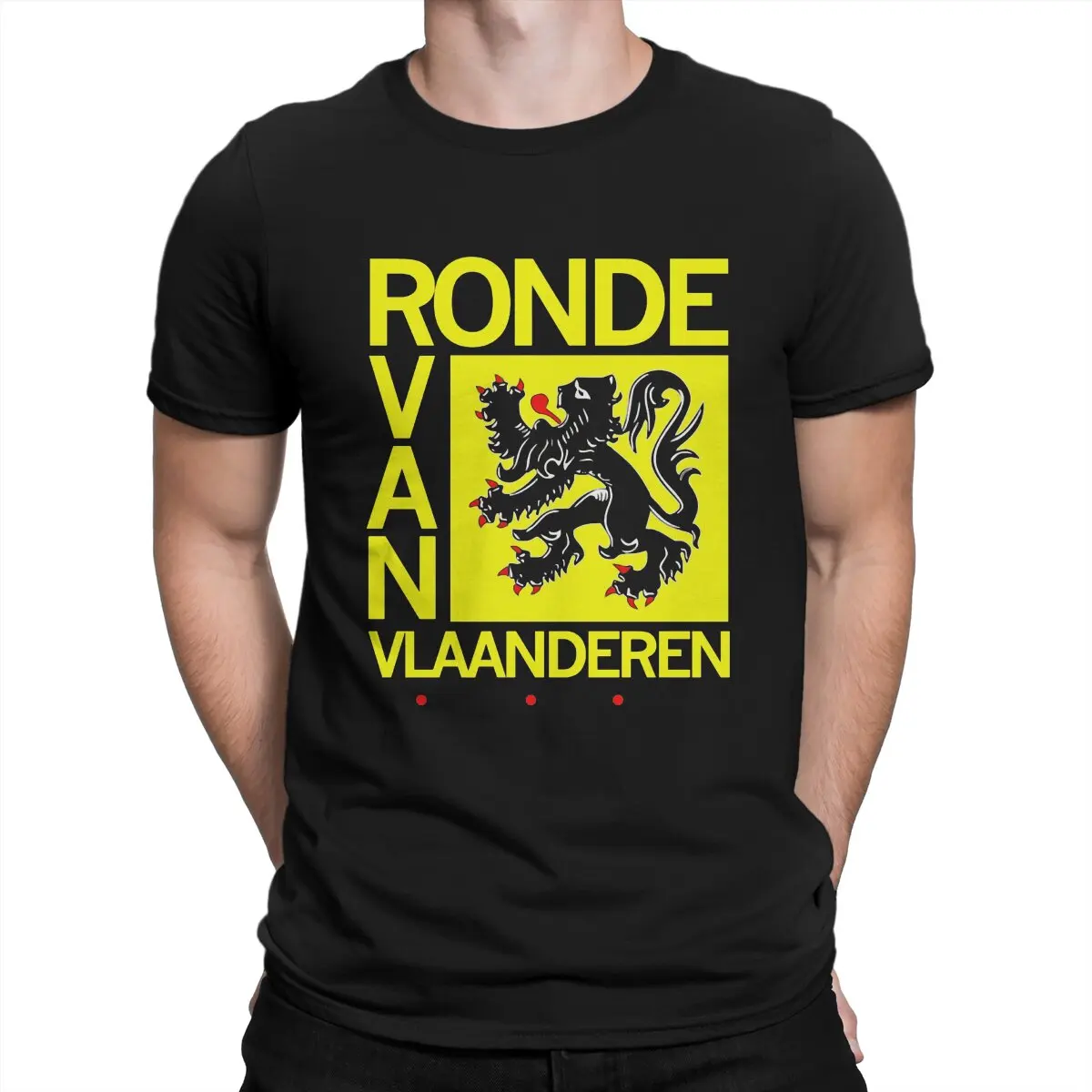 Tour of Flanders T Shirts Men's  100% Cotton Casual T-Shirt O Neck RVV Cycling Tour Tees Short Sleeve Clothing Summer