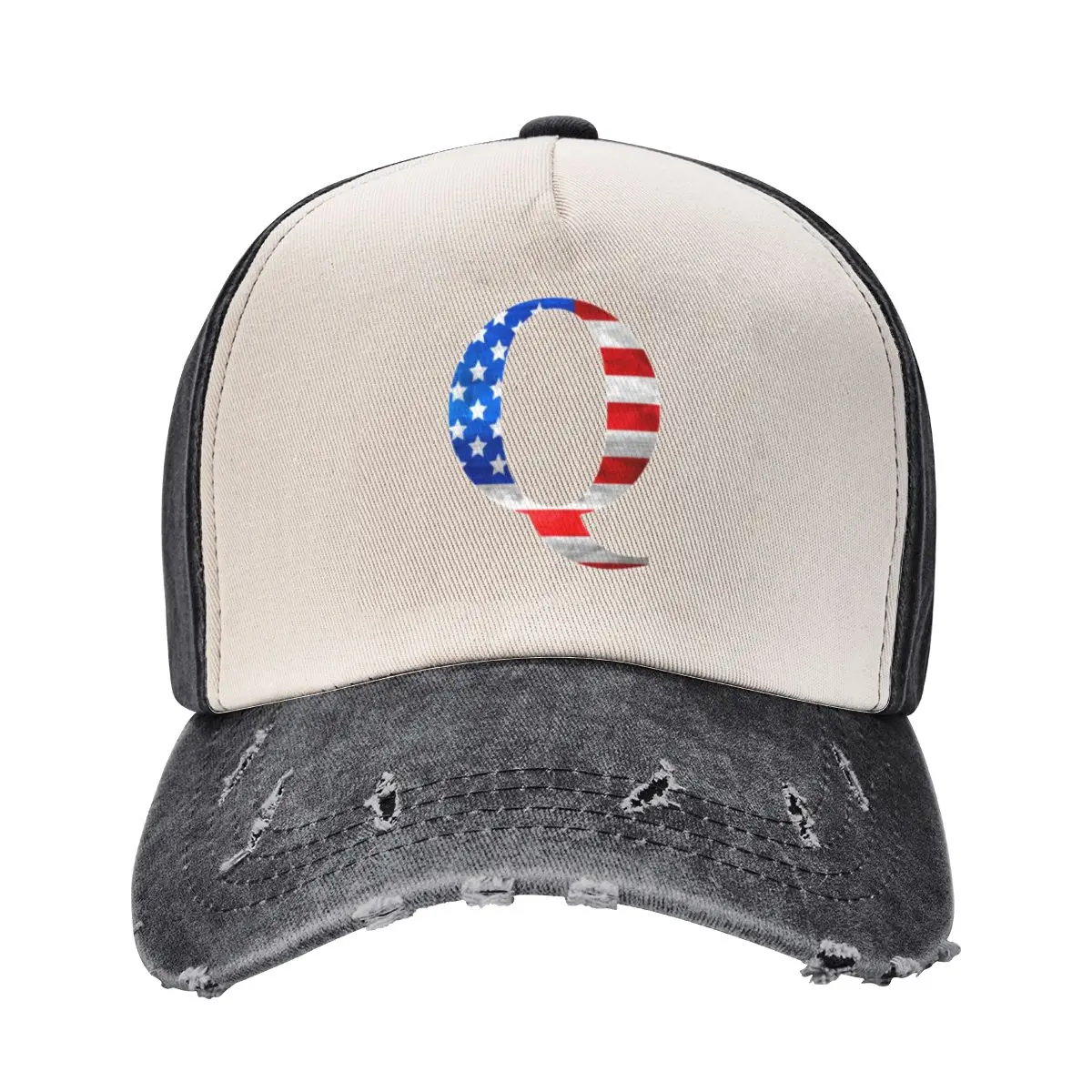 

US, USA, America, flag CAPITAL letter Q Baseball Cap Golf winter hats for men Cosplay Women's 2025 Men's