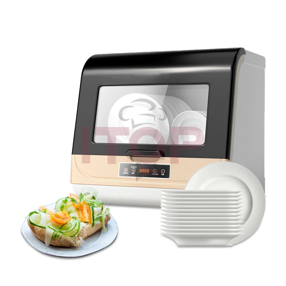 ITOP 8L Tabletop Countertop Desktop Dishwasher Automatic Microcomputer  Electronic Hood Type Dish Washing Washer image 6