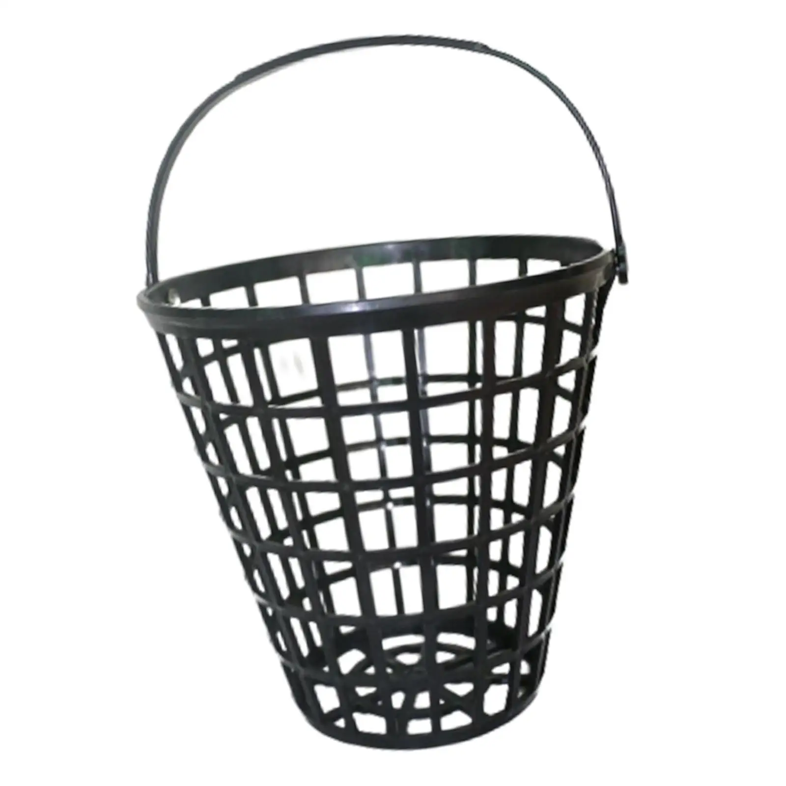 Golf Ball Basket with Handle, Portable Golf Range Bucket Storage Organizer Golfball Container for Outdoor Sports