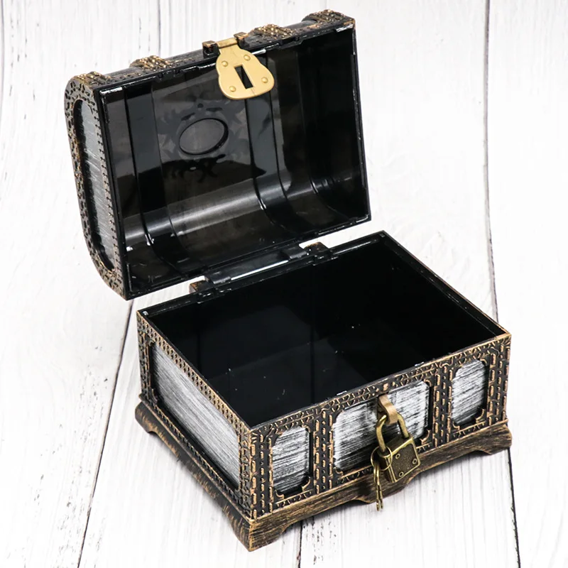 Pirate Treasure Chest Safe Convenient Storage Treasures Box Durable Pretend Toys Cosplay Themed Favors Gift Home Organizer