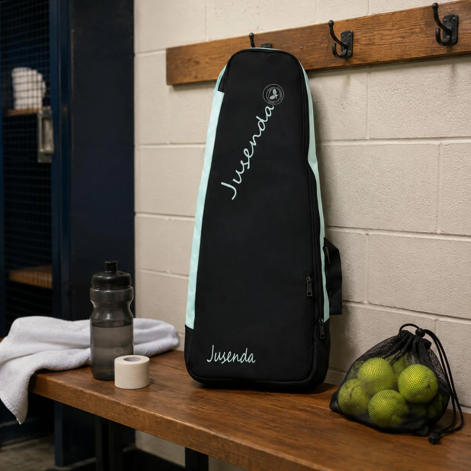 

Tennis Racket Backpack Water-Resistant Tennis Backpack Sports Bag Mesh Side Pockets Structured Shape for Everyday Transport