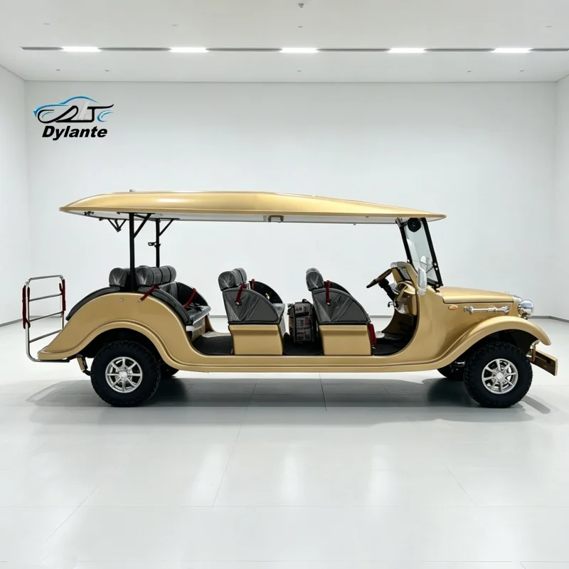 

11-Seater Electric Sightseeing Tourist Shuttle Car for Urban Sightseeing & Commute Retro Classic Car