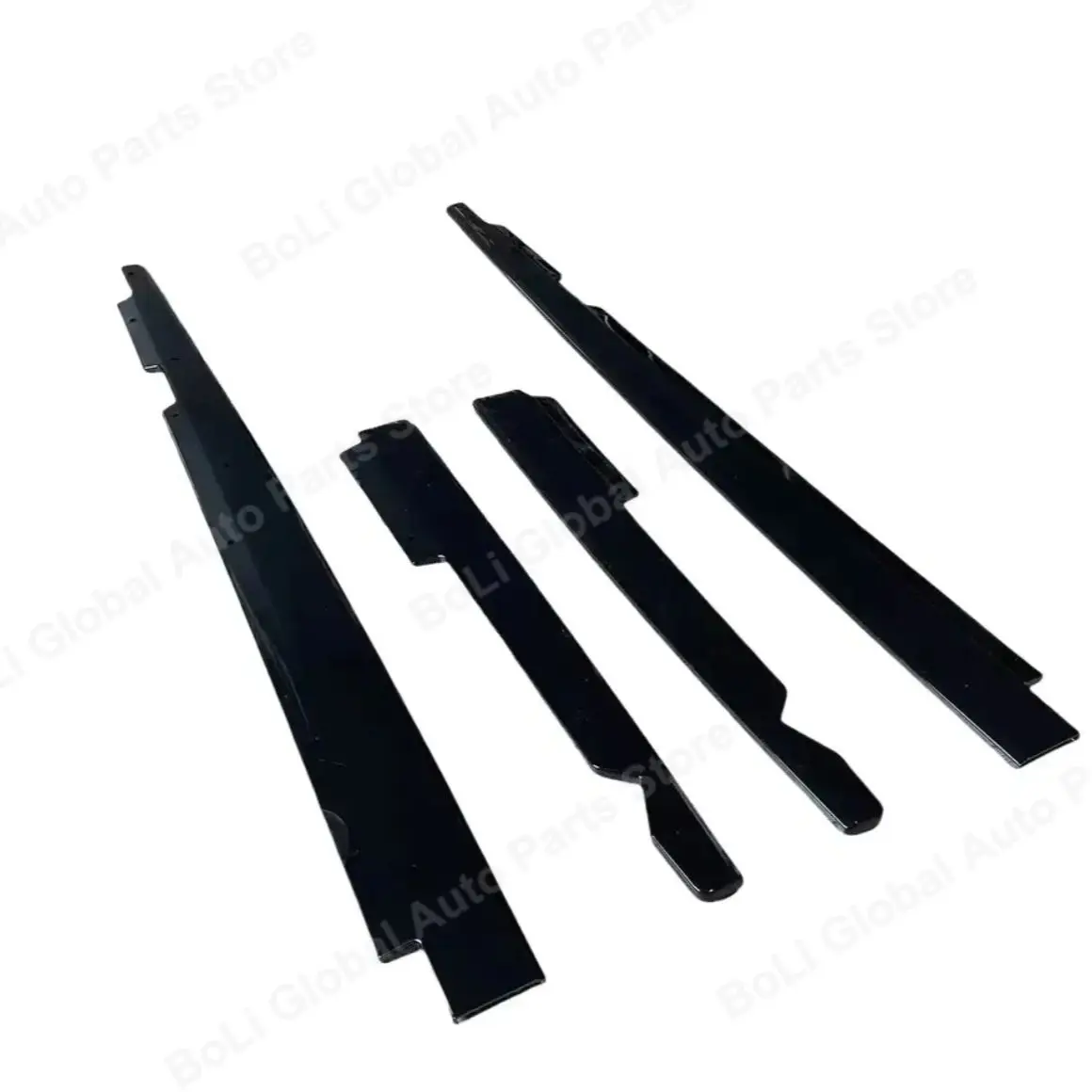 Hoge Kwaliteit ABS Auto Side Rok Voor BMW E90 E92 E93 M3 4-Deur 2005-2013 Splitters Diffuser Bumper Spoiler Body kit Glanzend Zwart - afbeelding 1
