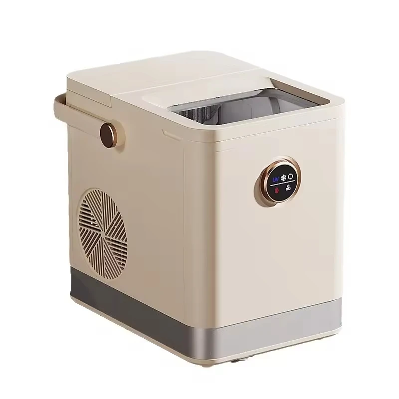 Portable Ice Maker 1.5L, 220V Mini Electric Machine for Home/Dorm/Cafe with Automatic Clean & Energy Saving Campus Use