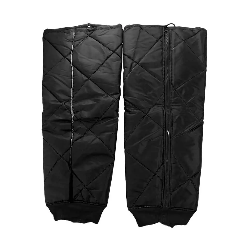 

2 pcs Waterproof Motorcycle Winter Knee Pads Thickened Warmth Breathable Winter Full Chaps Knee Shin Guard 60cm Polyester