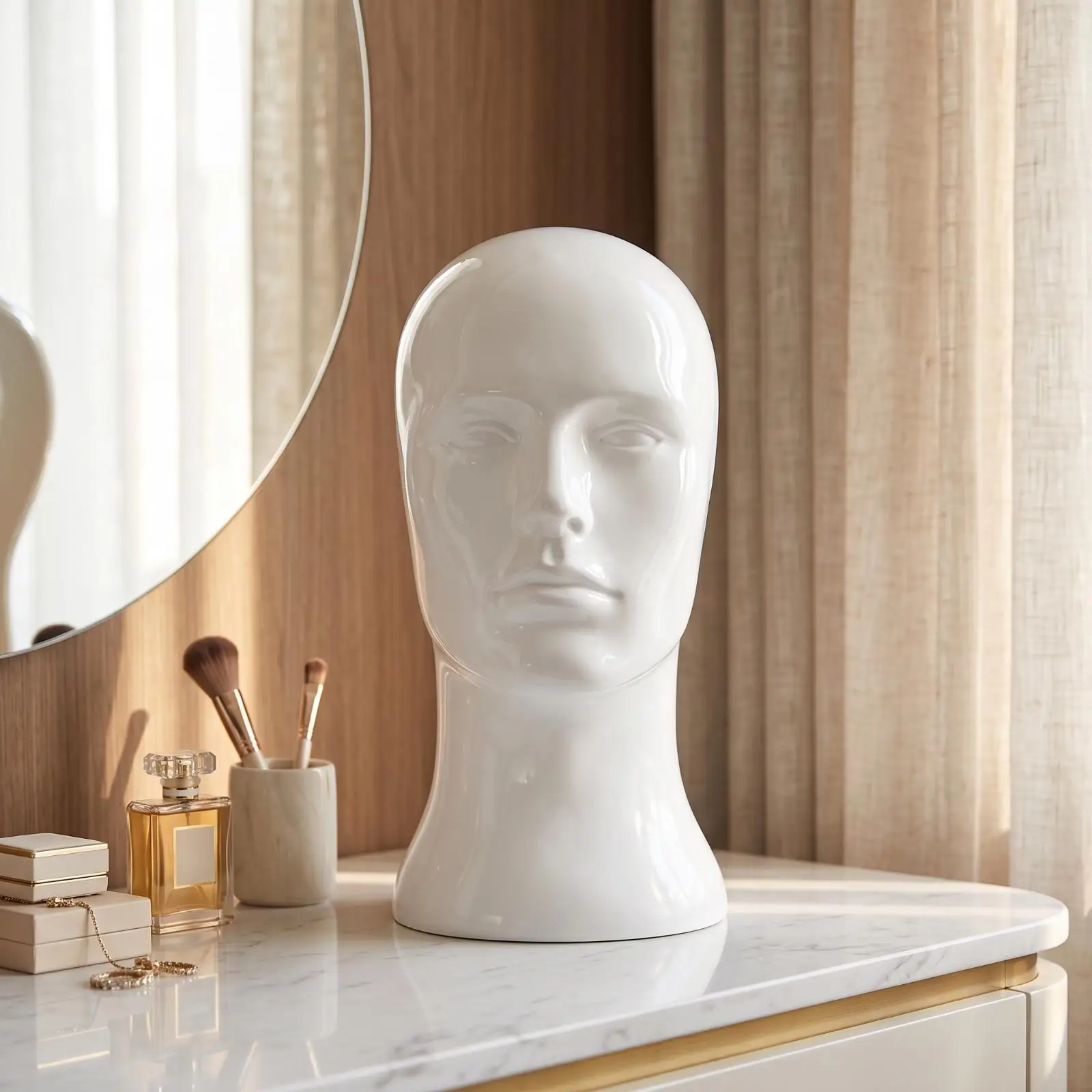 Realistic Male Mannequin Head Professional Mannequin Head Model High Quality