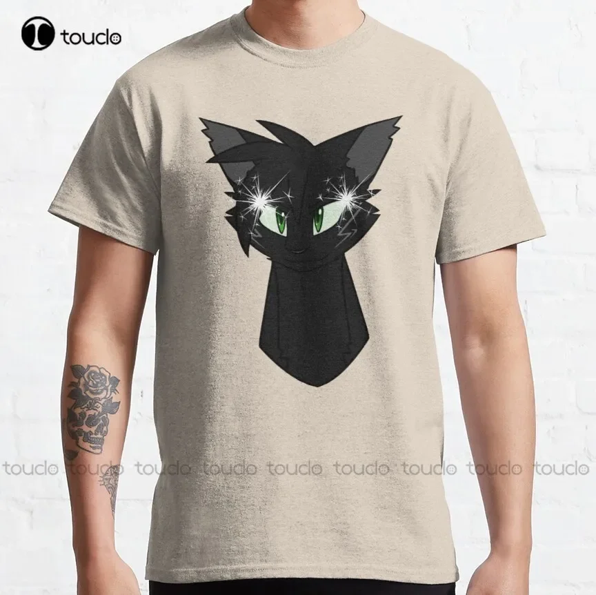 Cat Lightning Black And Red Classic T-Shirt Beer Shirts For Women Tee T Shirts Digital Printing Harajuku Streetwear New Popular