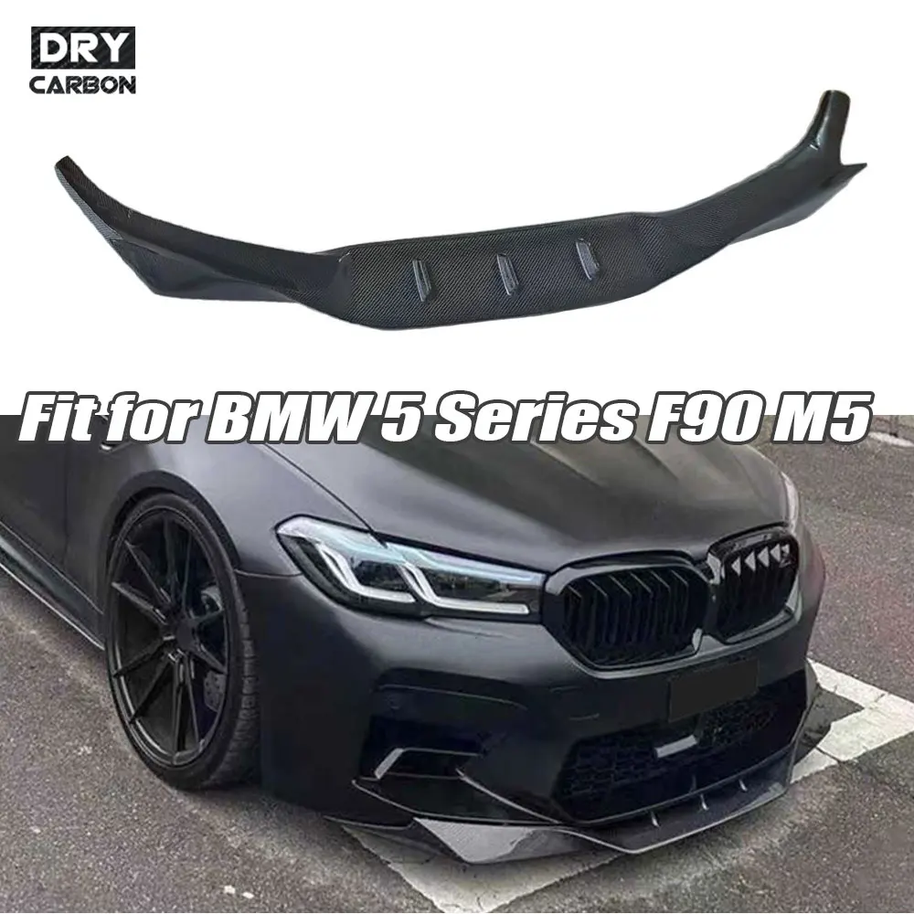 

Carbon Fiber Front Bumper Lip Spoiler Bumper Guard Chin Shovel Car Accessories For BMW 5 Series F90 M5 LCI 2021+
