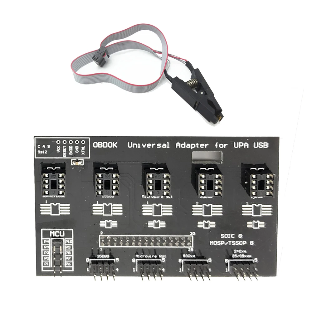 Adaptador Eeprom Universal UPA USB 1,3 para programador UPA ECU S I2C/SPI Microwire programación Eeprom