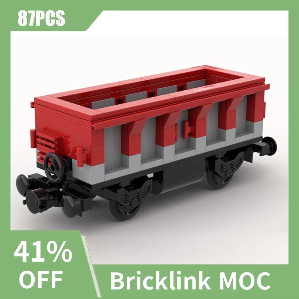 104PCS MOC city industrial Freight wagon Cargo Train Tank Car model DIY creative ideas Child Toy birthday Gift technology Blocks