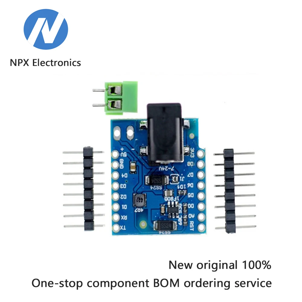 

DC Power Shield - DC Power Supply Module for D1 Mini WIFI Internet of Things Development Board