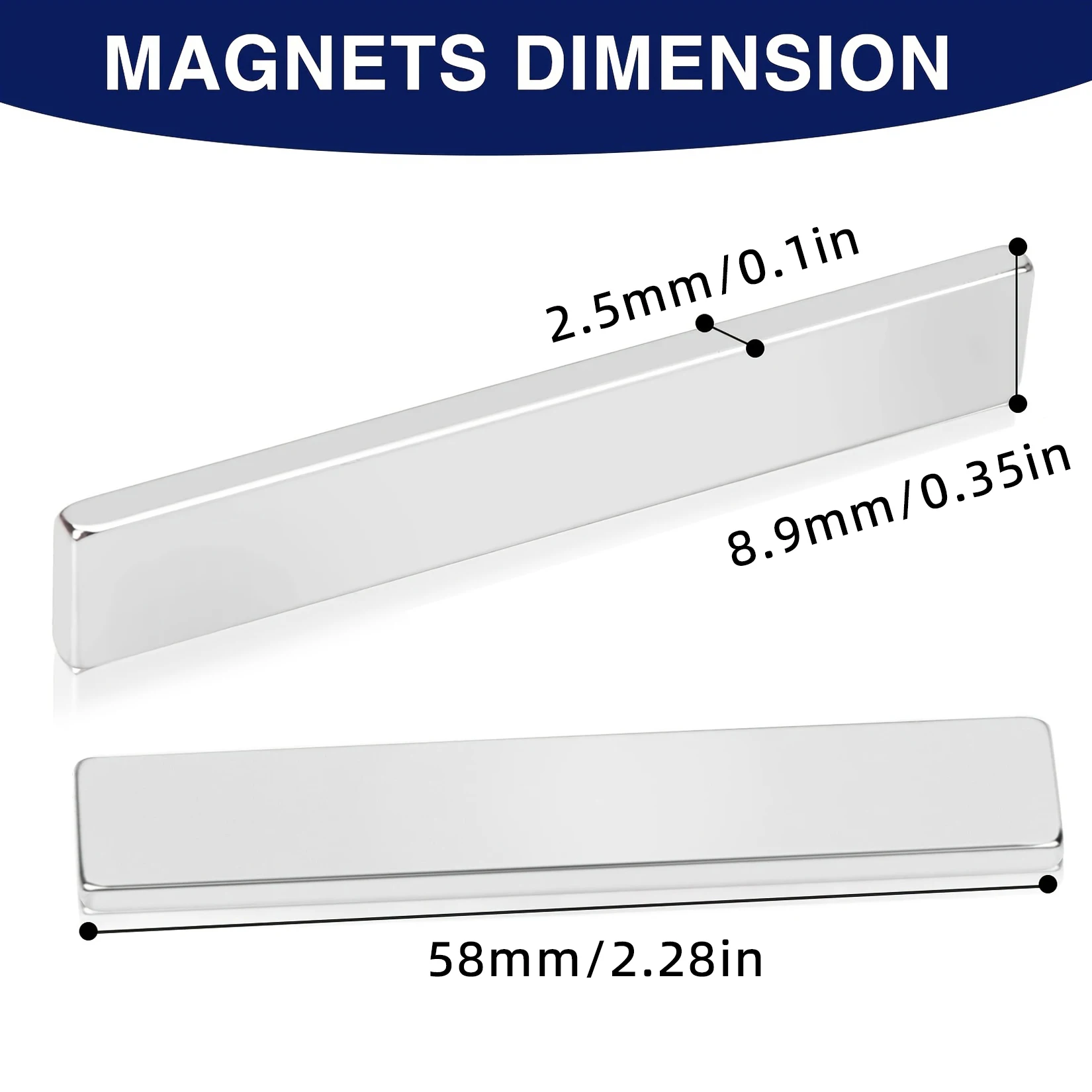 60x10x3 Rectangular Magnet, Mini Magnets, Magnets, Office Magnets, Can Replace Hooks, A Variety of Quantities and Specifications