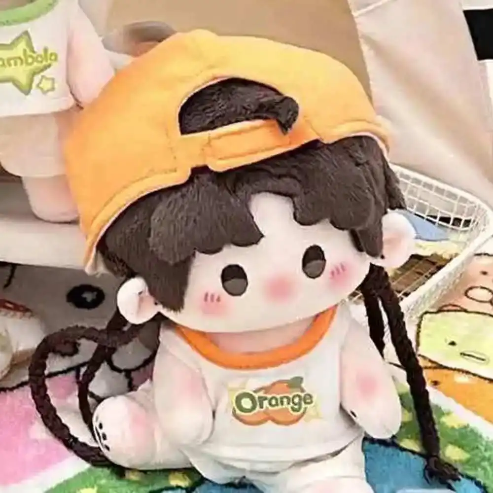 10 cm Puppenkleidung Carambola/Orange Mütze Weste Shorts Outfit Zubehör für Kpop Idol Puppen Wickelkleid Spielhaus Spielzeug
