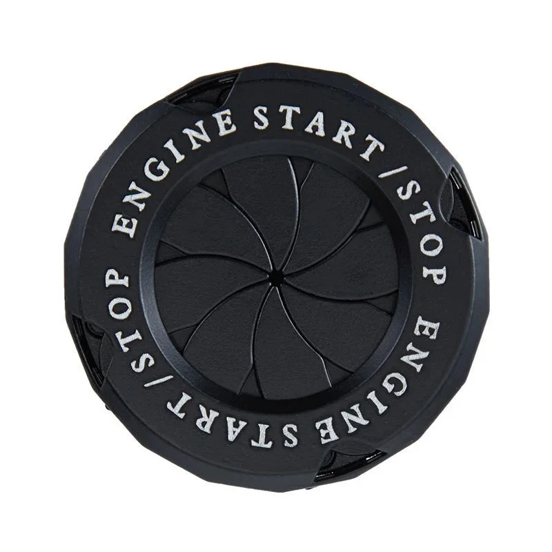 Universal Decorative Ignition Cover, One Click Engine Start Stop Switch Button with Hidden Protective Design
