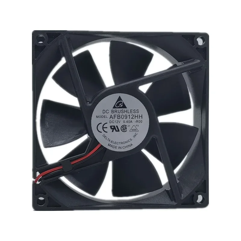 Original delta AFB0912HH FOO 92*92*25MM 90x90x25mm DC12V 0.40A Case Cooling Fan 67.92CFM 4500RPM 2 wires 3 wires