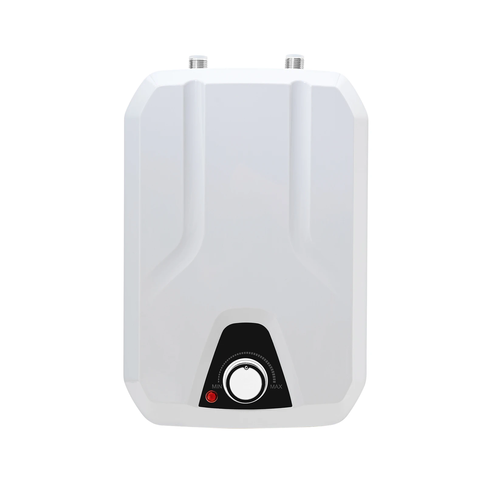 سخان مياه صغير 1.59 جالون 1500 وات 110 فولت، مدمج 9.44 × 7.67 × 13.38 بوصة، توفير المساحة، تسخين سريع لغسل وتنظيف أطباق المطبخ