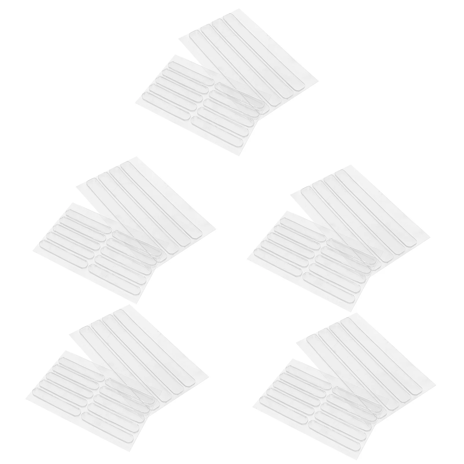 

70Pcs Silicone Anti-Collision Transparent Furniture Bumper Strips Self Adhesive Edge Protectors Clear Buffer Pads for Home