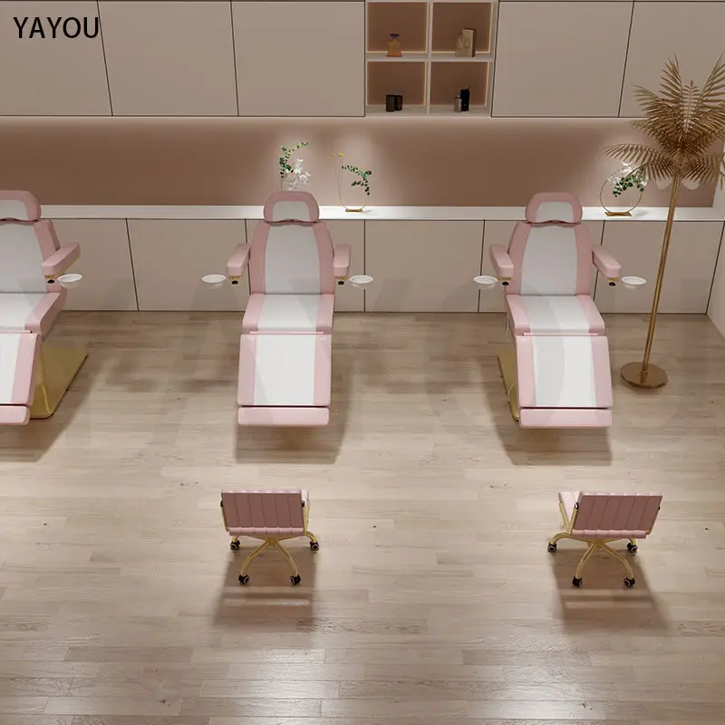 Professional 4-Motor Electric Massage Bed With Metal Frame And Synthetic Leather For Beauty Salon Spa