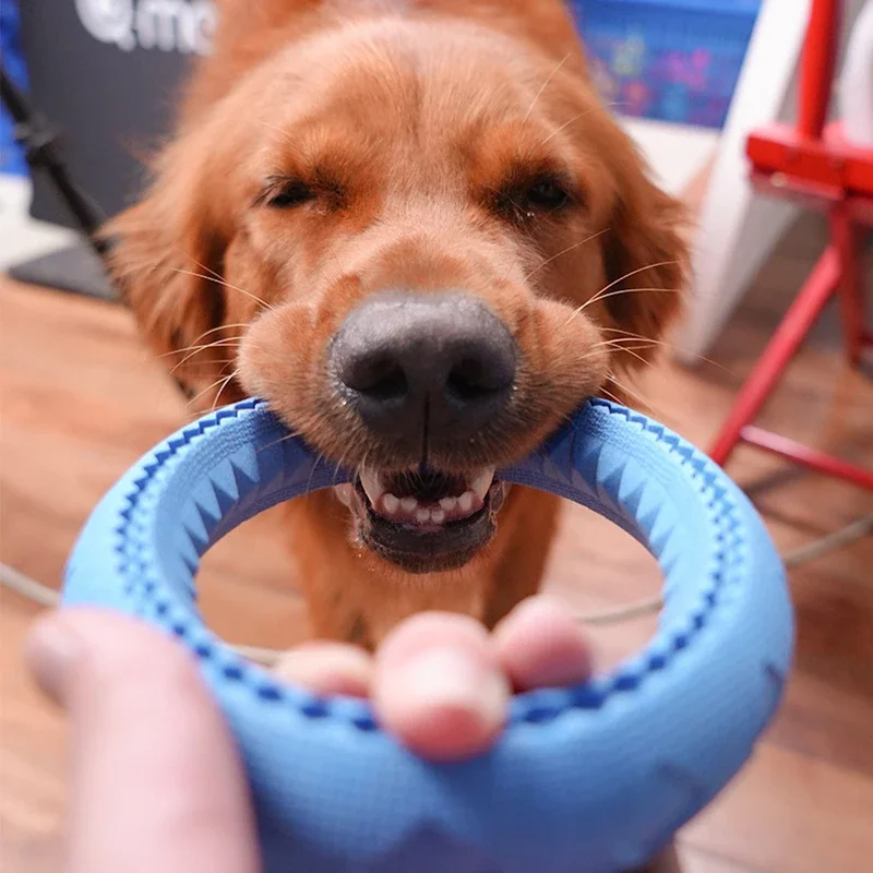 Dog Toy Training Ring Puller Puppy Flying Disk Aggressive Chewing Toys Outdoor Pet Game Anti-Bite Floating Interactive Supplies