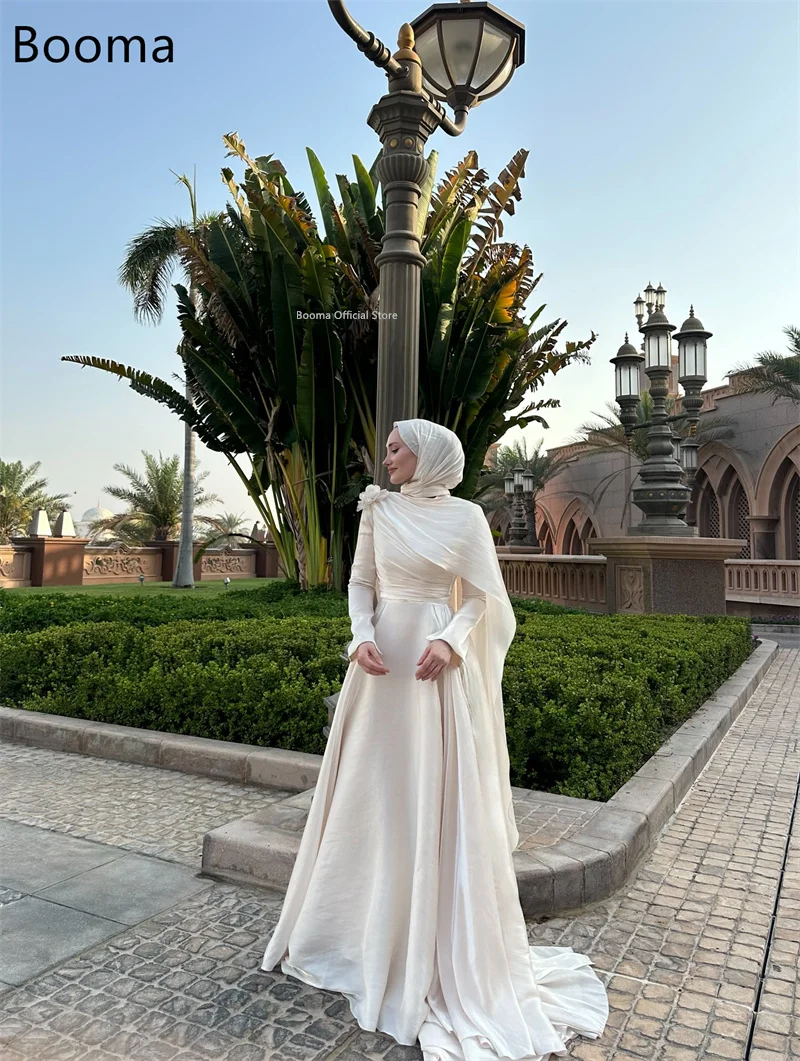 Booma A-Line Evening Dresses Formal Party Gowns for Women Long Pleat Elegant Prom Gown Saudi Arabia Customize 2025 image 2