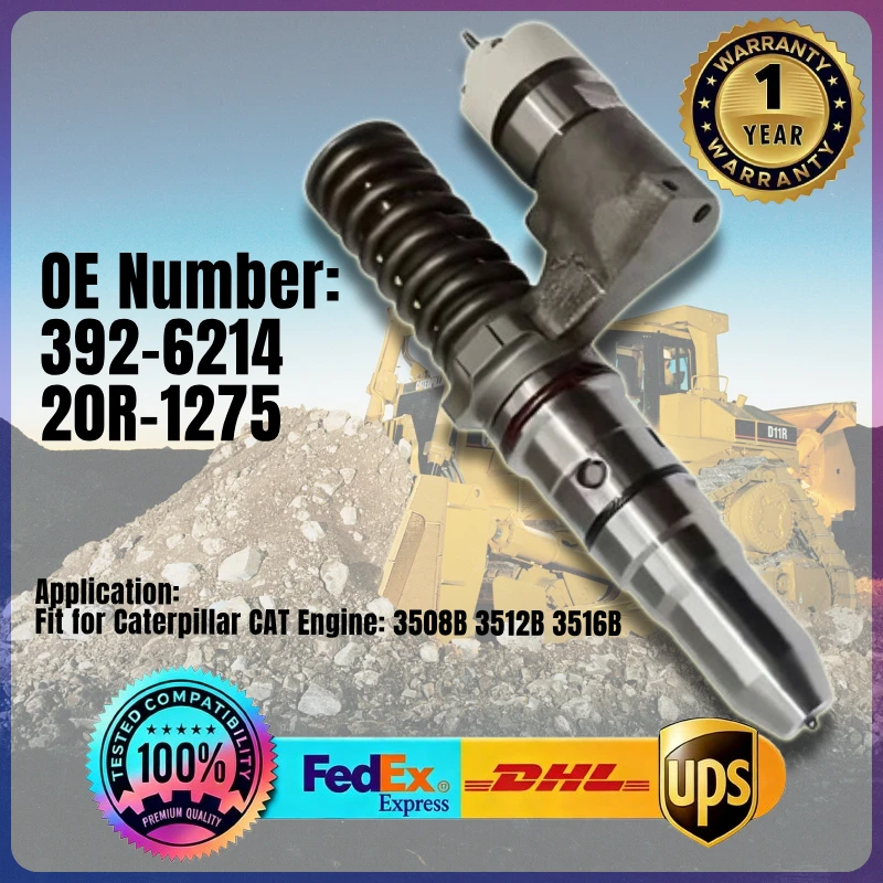 Fuel Injector 392-6214	20R-1275 3926214 20R1275 for Caterpillar CAT 3508B 3512B 3516B Engine