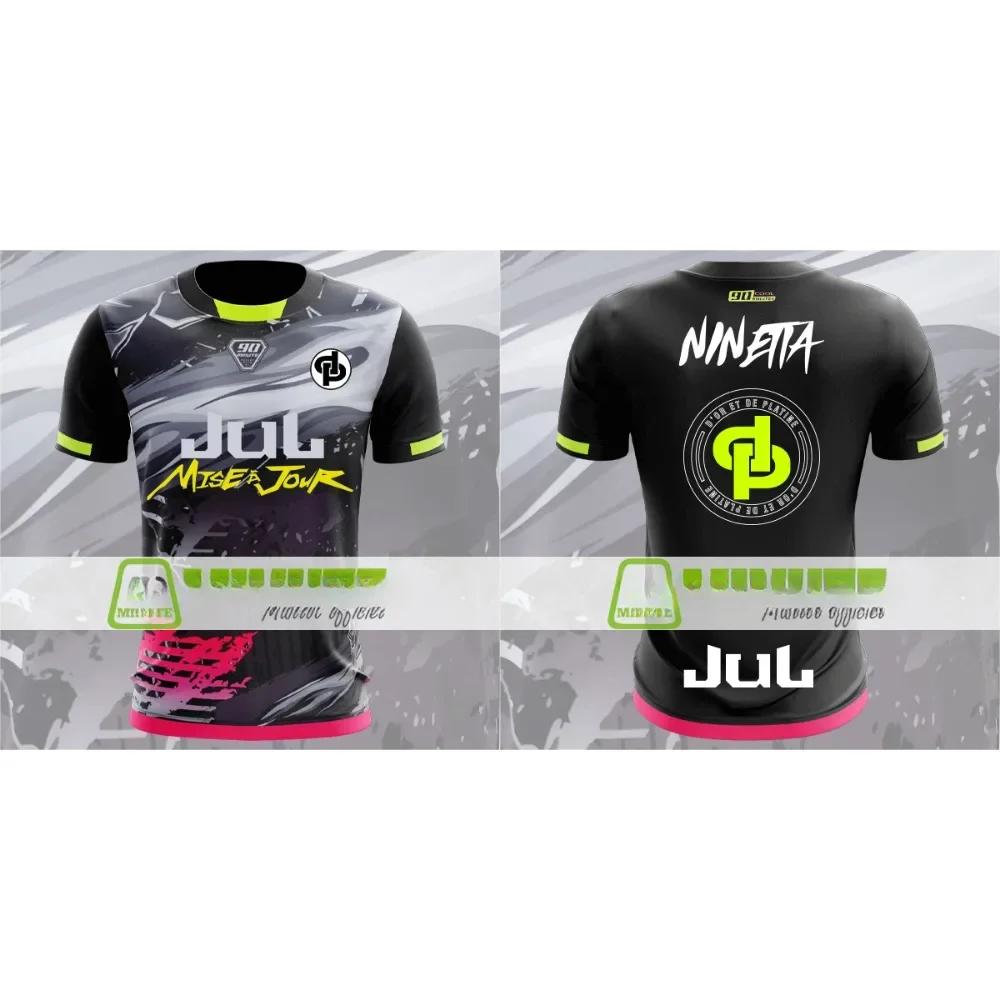 Jersey 90 Minute MM9 Men's Streetwear 3D Printed Quick Drying Breathable Tees for Family Look Men/Women Short Sleeve T-shirt image 5