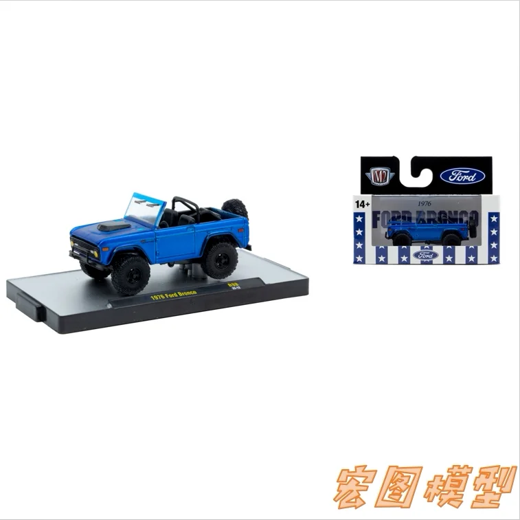 

M2 Machines 1:64 1976 Ford Bronco, литая под давлением модель автомобиля из сплава, детские игрушки и подарки