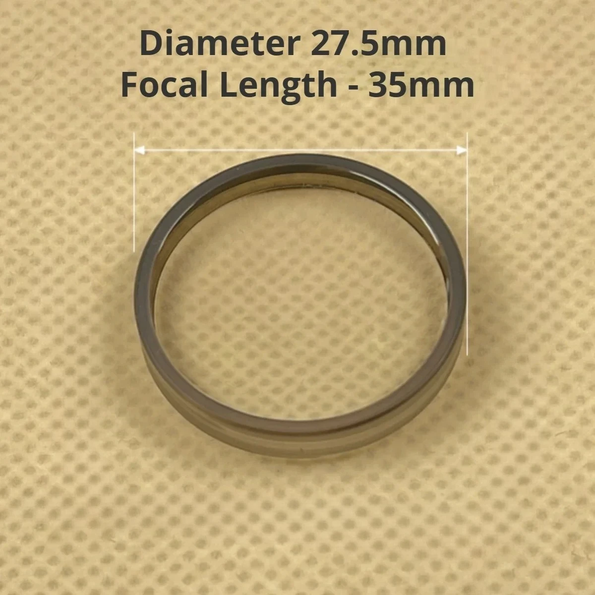 1 قطعة قطر 27.5 مللي متر عدسة صغيرة مزدوجة مقعرة الزجاج البصري البعد البؤري-35 مللي متر عدسة صغيرة عدسة Biconcave أدوات قياس البصر #2