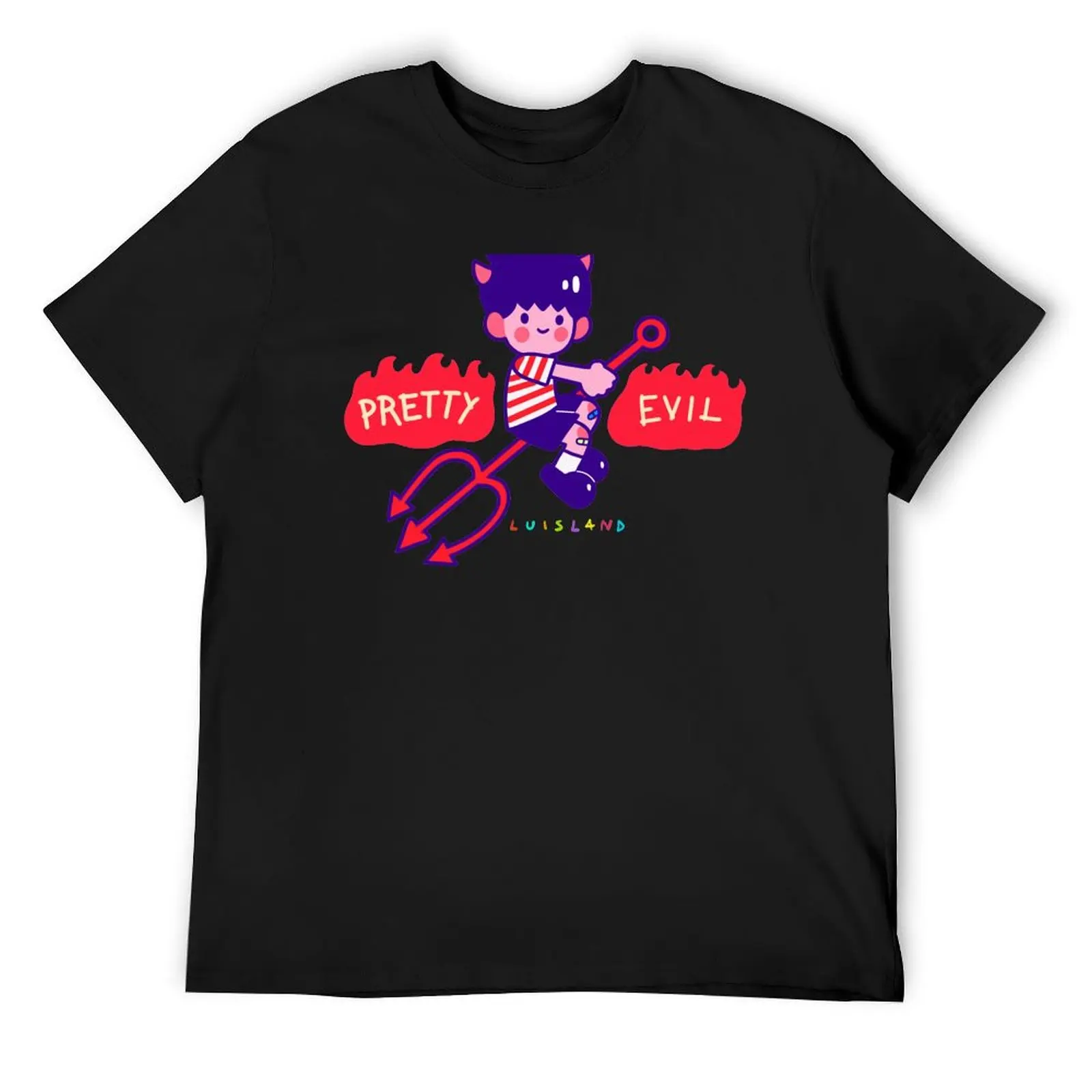 Pretty evil T-Shirt kawaii clothes customs design your own sweat oversized t shirt men clothes