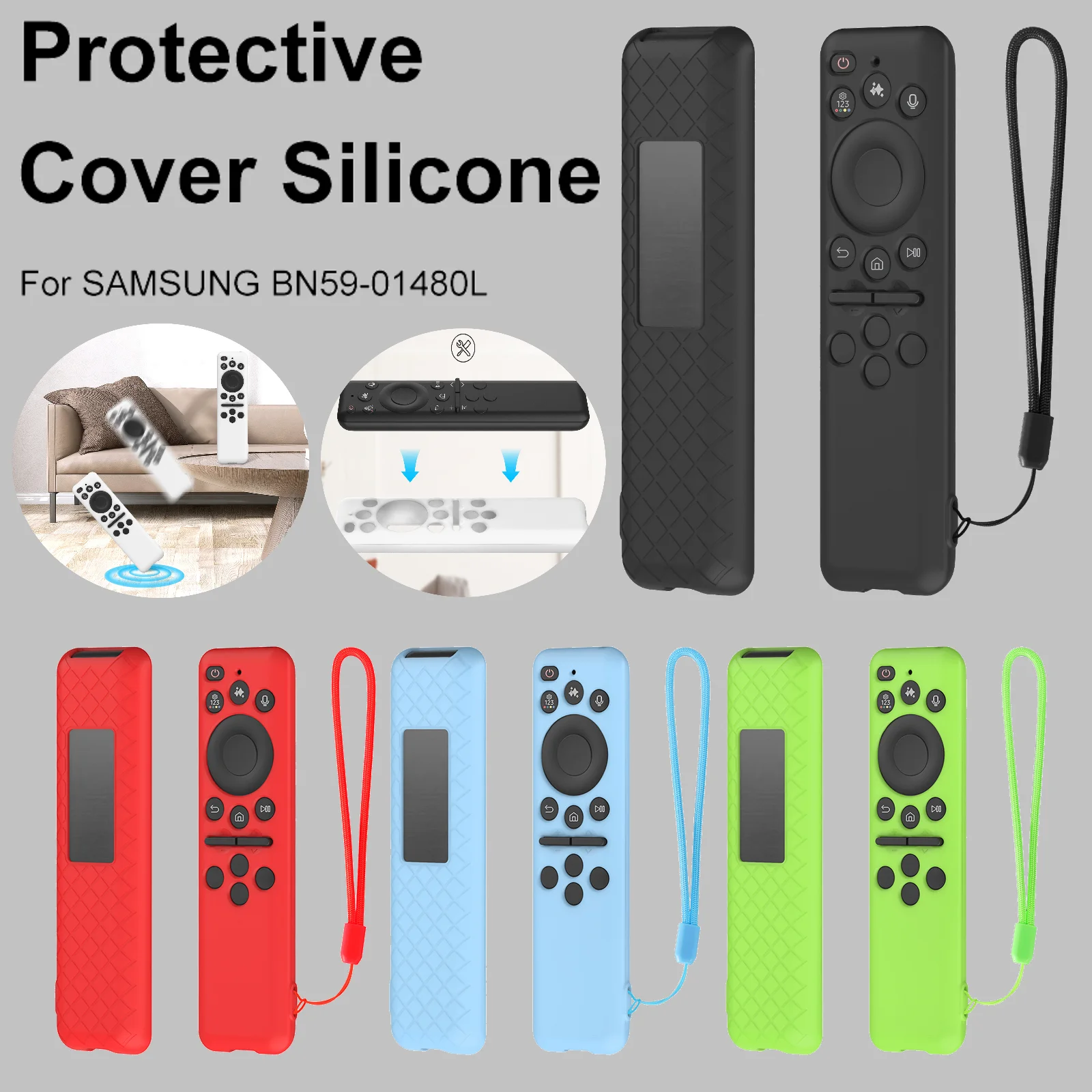 Silicone Remote Control Case Waterproof Television RC Shell Shock Proof Smart TV Accessories For SAMSUNG BN59-01432A/BN59-01480L