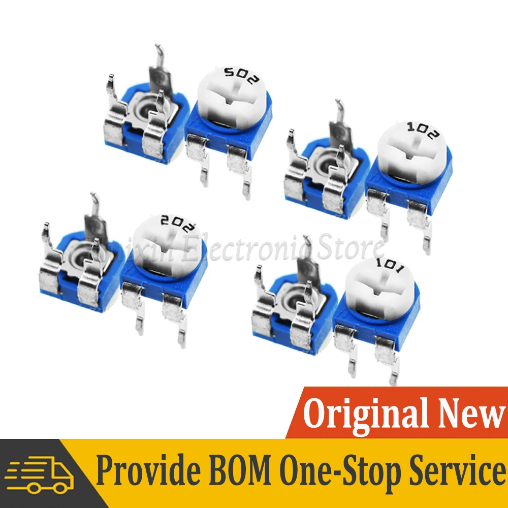 

20pcs RM065 RM-065 100 200 500 1K 2K 5K 10K 20K 50K 100K 200K 500K 1M ohm Trimpot Trimmer Potentiometer variable resistor