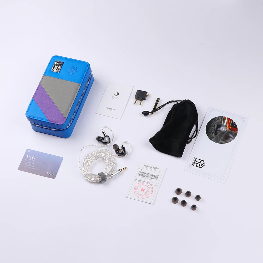 Yanyin x HBB Mahina 2EST + 4BA + 1DD Tribrid Fone de ouvido Hifi Monitor intra-auricular Estúdio DJ Música Fones de ouvido audiófilos