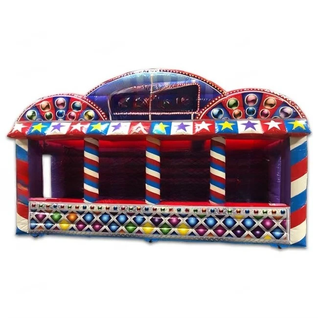 

Outdoor Party Rental Colorful Carnival Booth Inflatable for Games / Prizes and for Selling Tickets