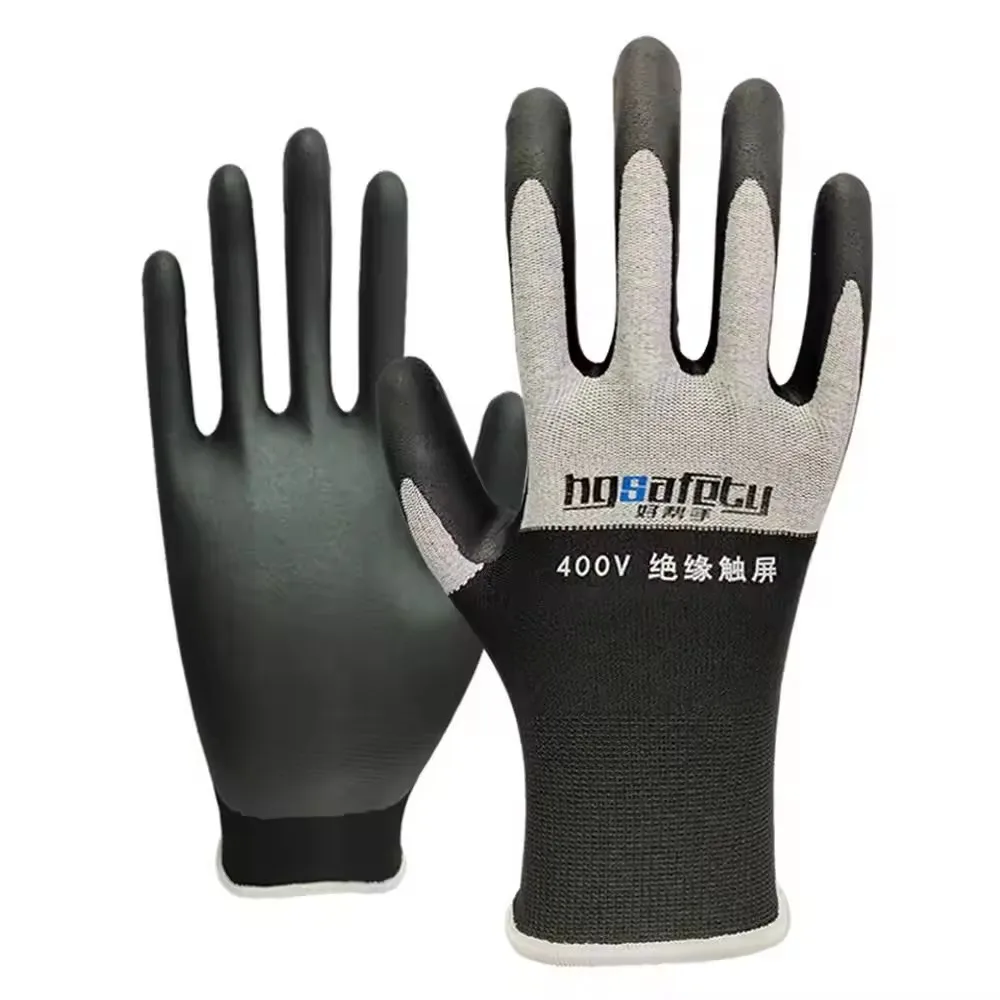 Ultradünne Elektriker-Isolierhandschuhe, 400 V/500 V, Gummi-Touchscreen, industrielle Isolierhandschuhe für elektrische Sicherheit – Detail 7