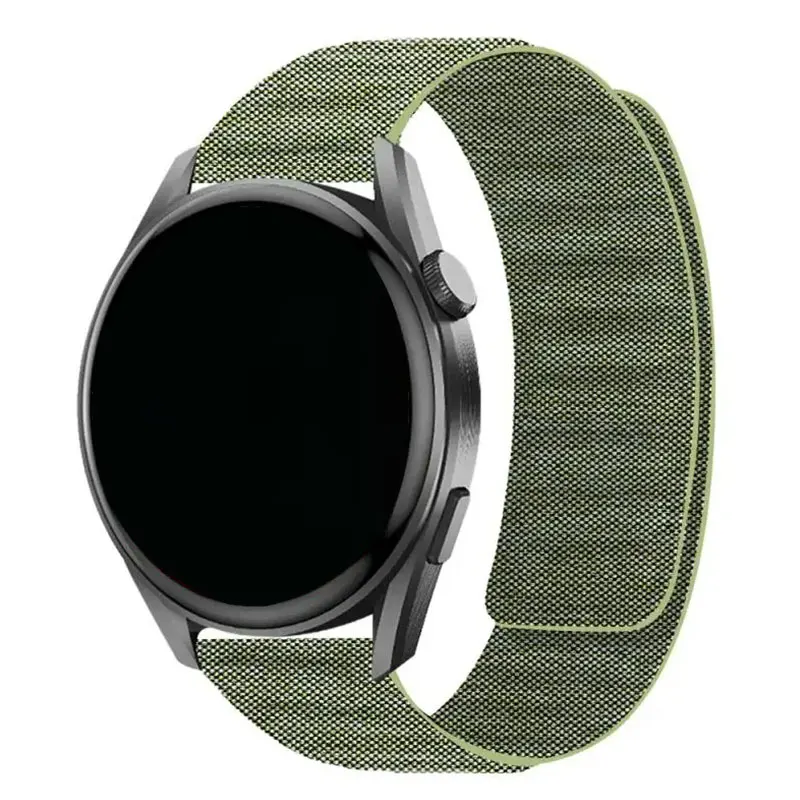 20 مللي متر 22 مللي متر نايلون دينم مغناطيسي لـ Amazfit Bip 6 5 3 حزام لـ Amazfit Balance 2/GTR GTS 2 3 4/الفهد Pro-Round/Active 2 مربع