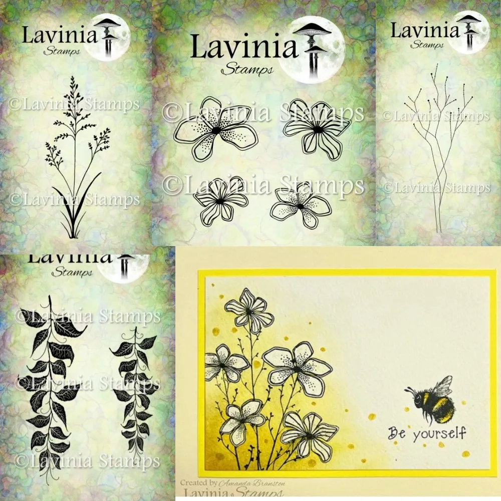 

Bees and flowers clear silicone stamps for DIY scrapbooking bullet journal craft supplies stamp photo album card making