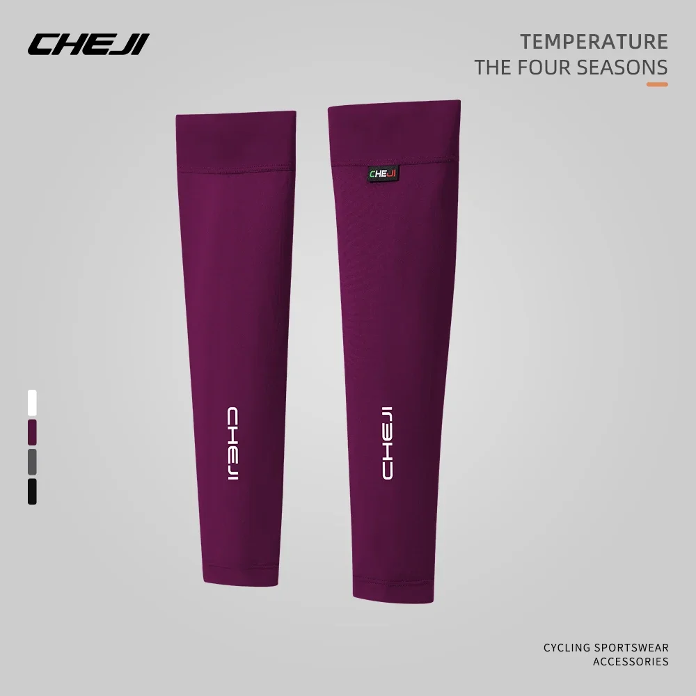 

cheji Unisex cooling arm sleeves, cycling running sports sunscreen, outdoor men's ice silk cool sleeves
