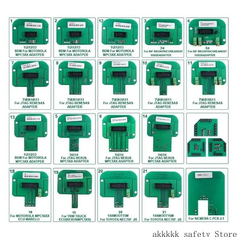 XXFF 22x Full Set BDM Probe Adapters for KTAG Programming Chip Car Accessory