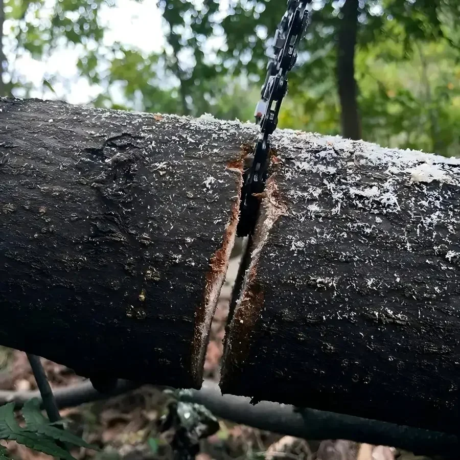 CZHIYAO Pocket Chainsaw Set Storage Bag 11/33 Teeth Folding Chain Hand Saw Outdoor Survival Camping Hunting Tree CuttingTools