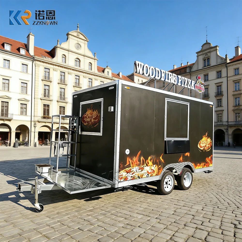 

Concession Catering Truck Mobile Takeaway Food Trailer Premium Juice Coffee Fast Food Truck for Street Business