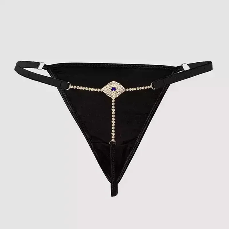 1 Piece Women's Sexy Fashion Evil Eye Rhinestone Panty, Body Chain Suitable for Nightclubs, Parties and Pool Gatherings