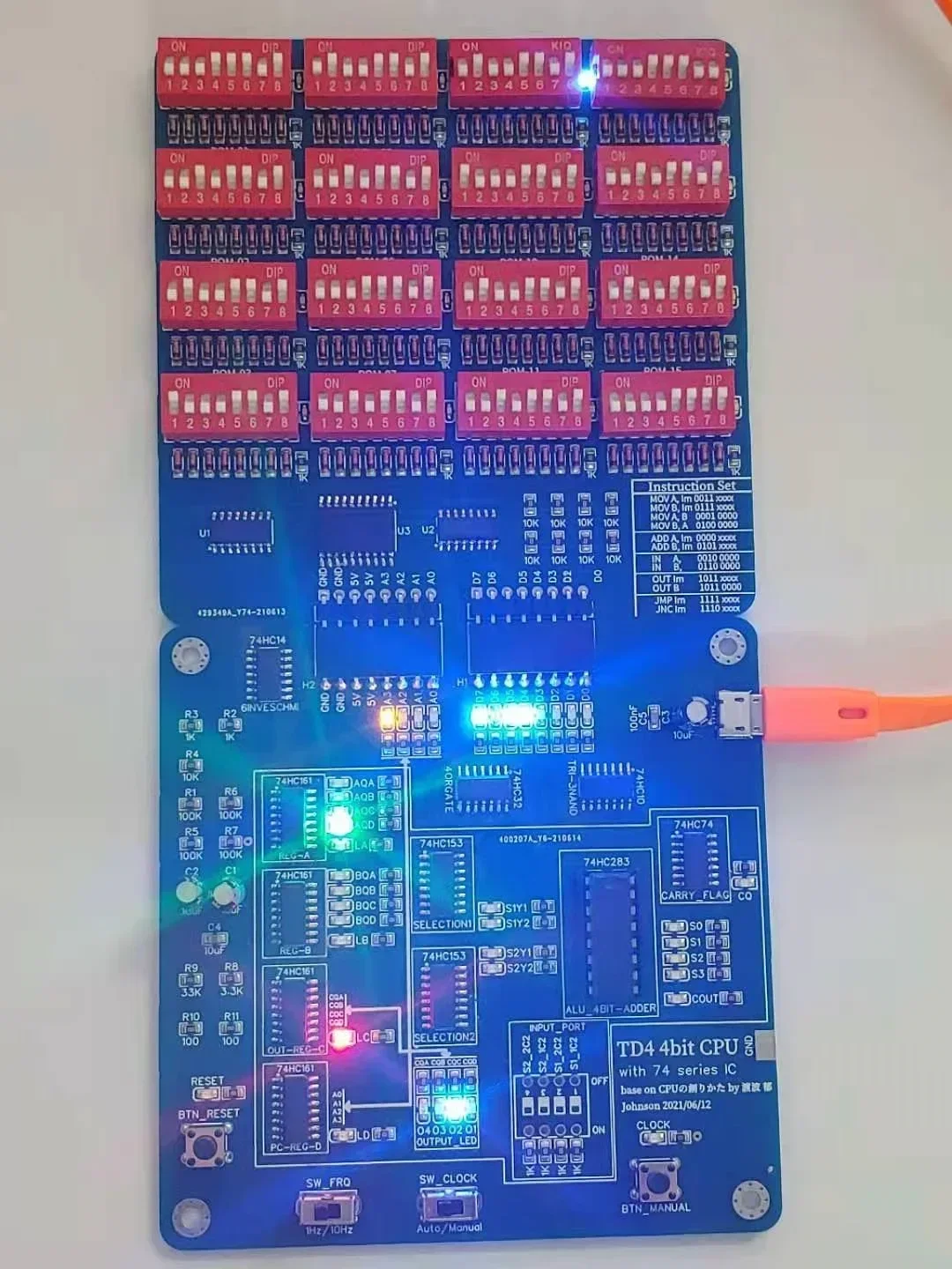 Introduction 74 Series Chip Logic Circuit Design CPU Operating Principle Learning